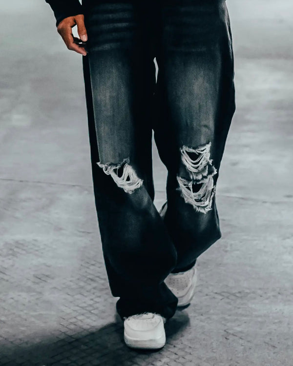 Distressed Denim Jeans