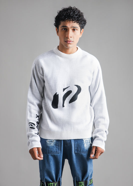 12-logo-knitted-sweater