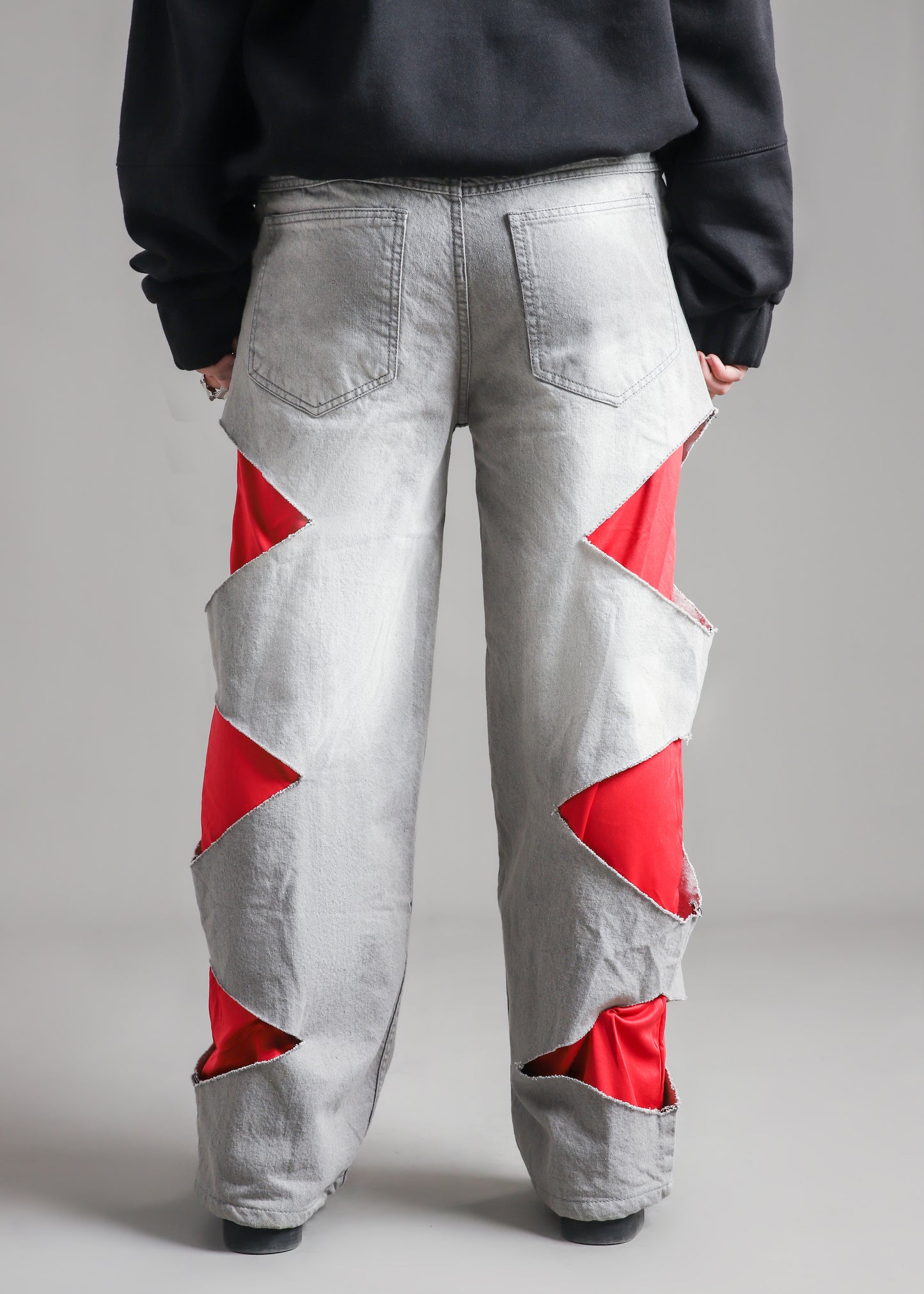 denim-nylon-hybrid-pants