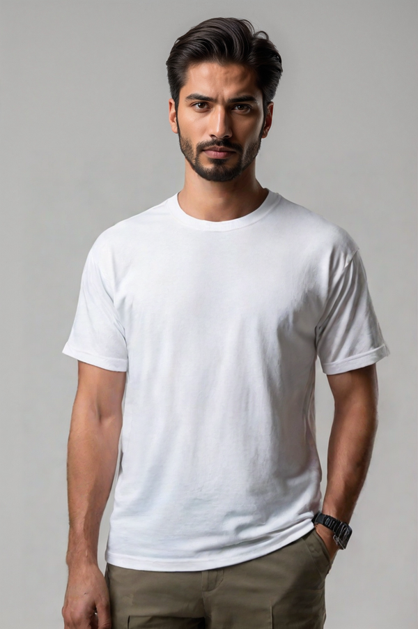 Basic Oversized Tee (White)